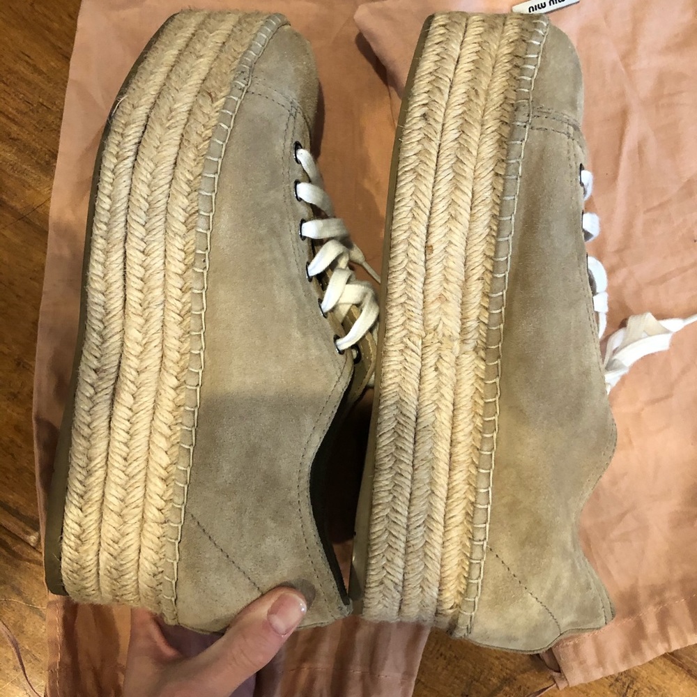 Miu Miu Platform Espadrilles - image 8